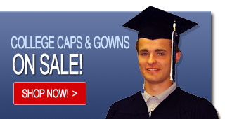College Caps and Gowns - Side